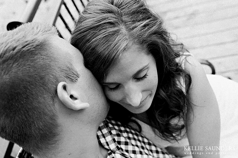 Birmingham Michigan Engagement Pictures, romantic engagement pose